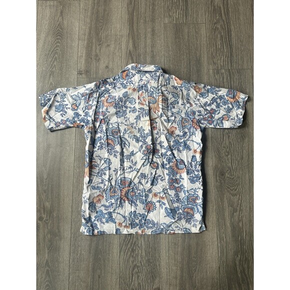 Men’s M Vintage Surfline Hawaii Reverse Print Hawaiian Shirt Floral Pullover - Picture 5 of 7